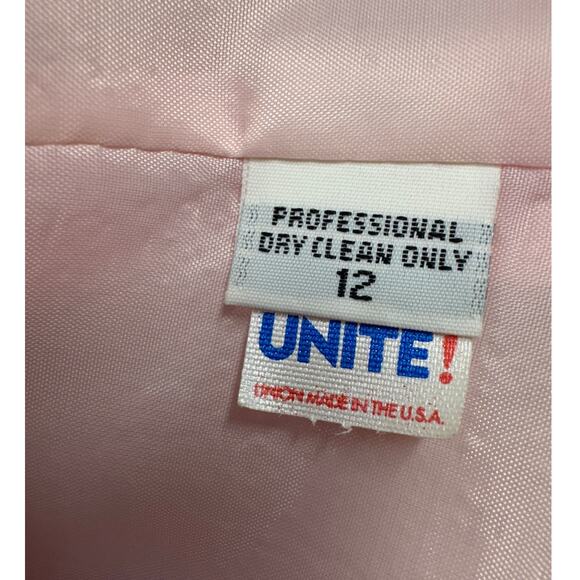 Herbert Grossman Cynthia Sobel Vintage Barbie Pink Pearl Button Skirt Suit 12 - Picture 11 of 11